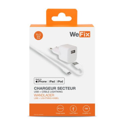 Chargeur secteur USB Wefix...