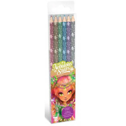 6 crayons de couleur en...