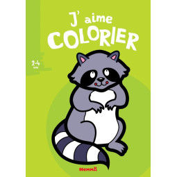 J'aime colorier Raton laveur