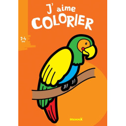 J'aime colorier perroquet